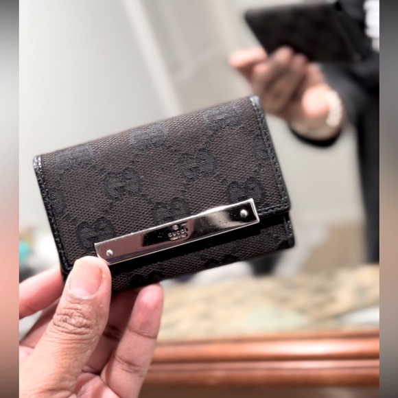 Gucci Accessories Gucci Canvas Monogram Gg Key Holder Poshmark